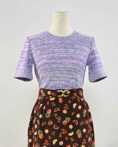 Top malva de manga corta