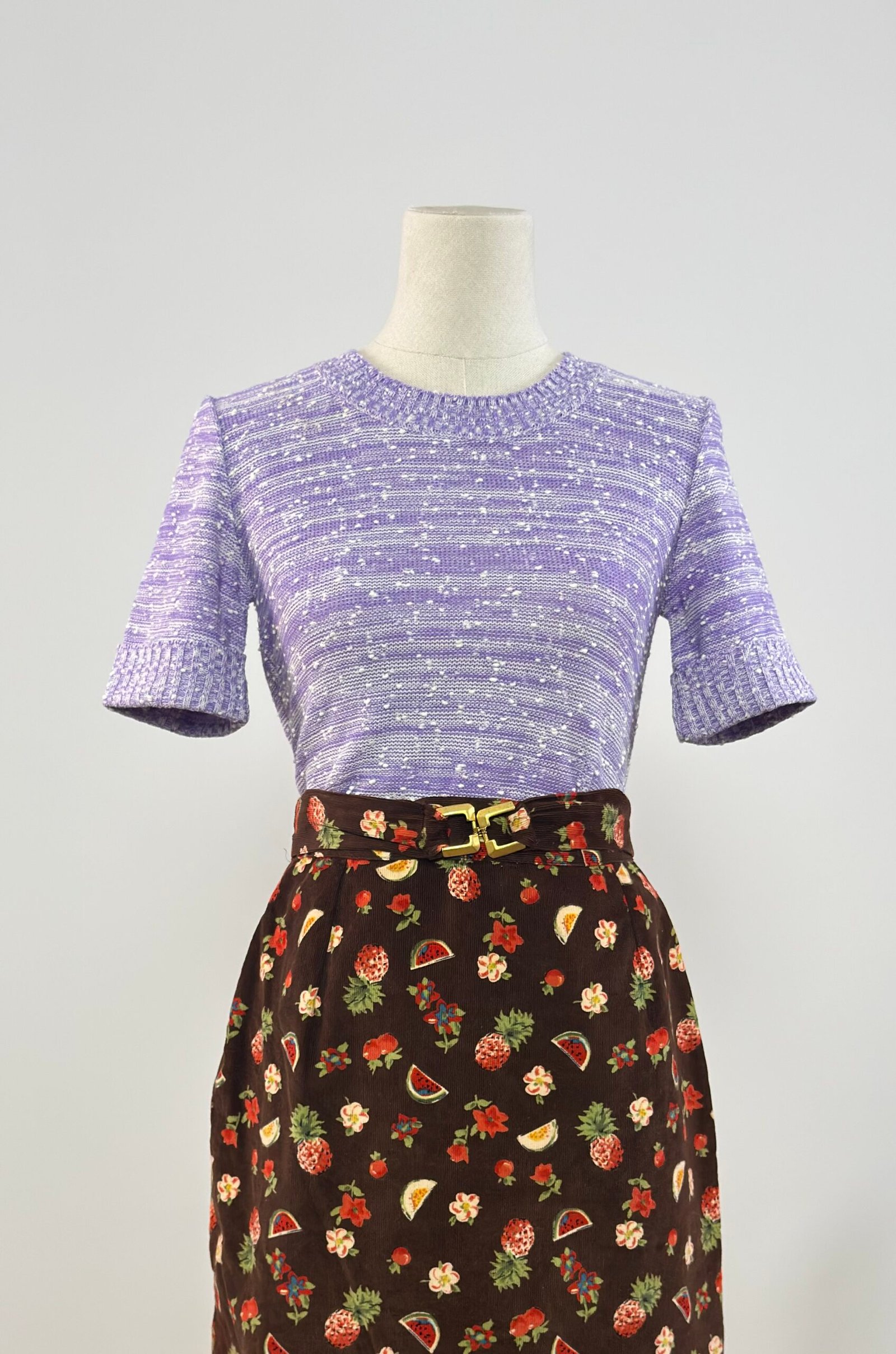 Top malva de manga corta