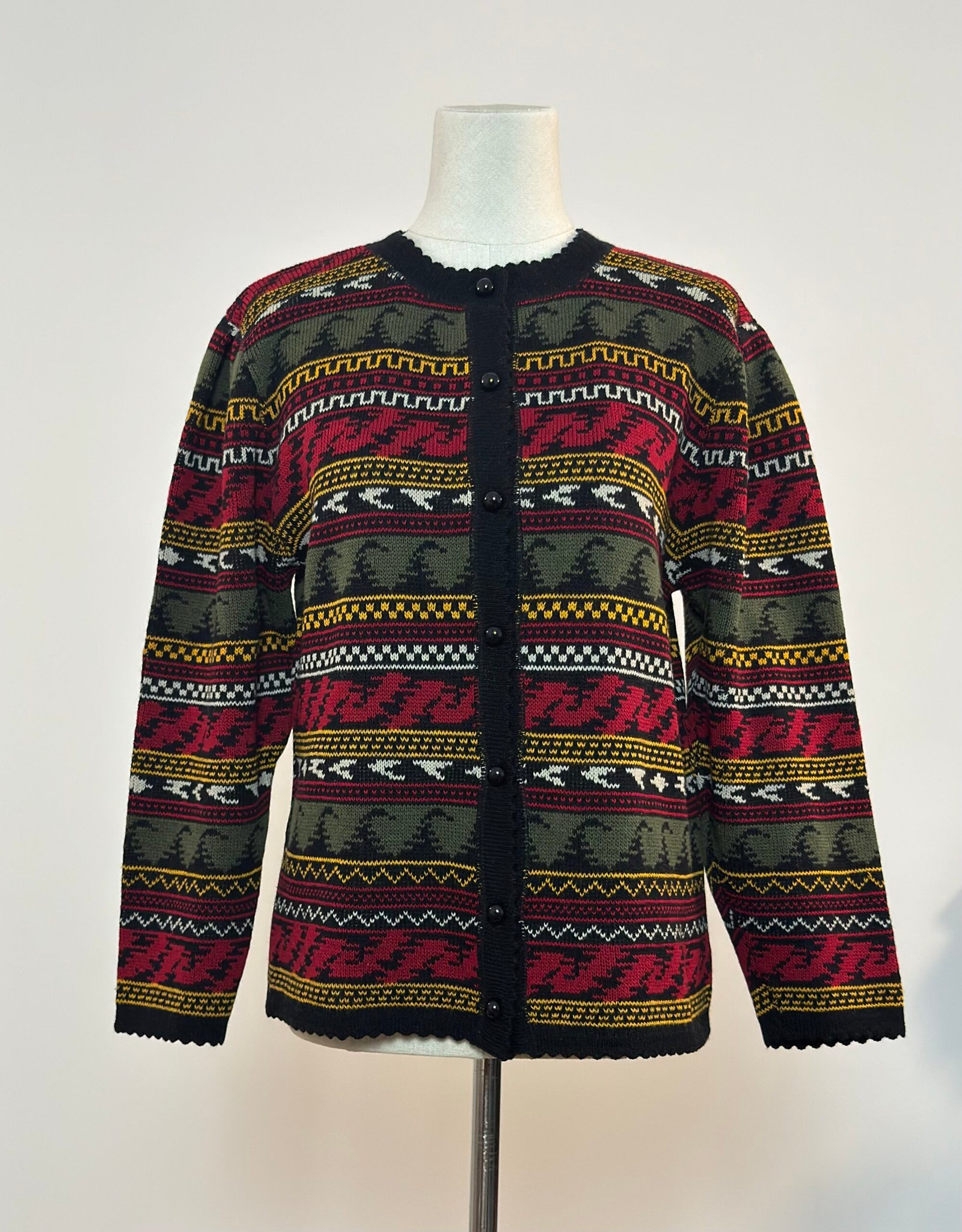 Cardigan con estampado de cenefas - Imagen 2