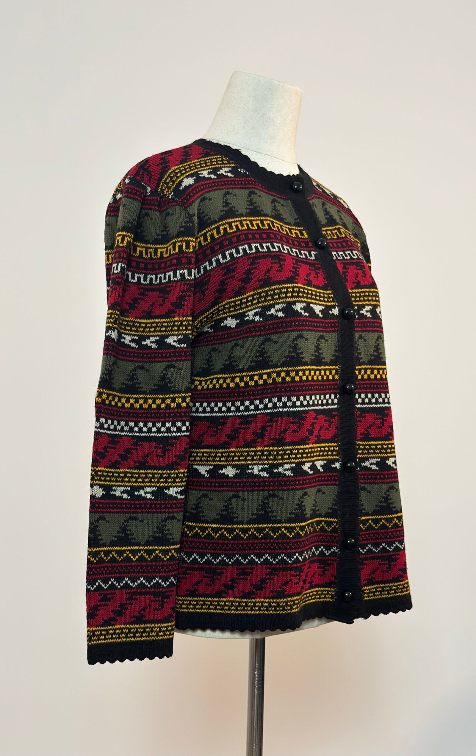 Cardigan con estampado de cenefas - Imagen 3