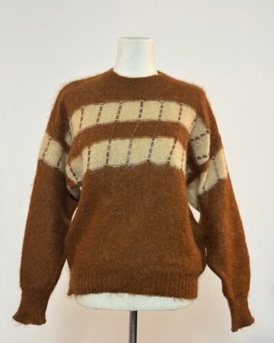 Jersey mohair marrón