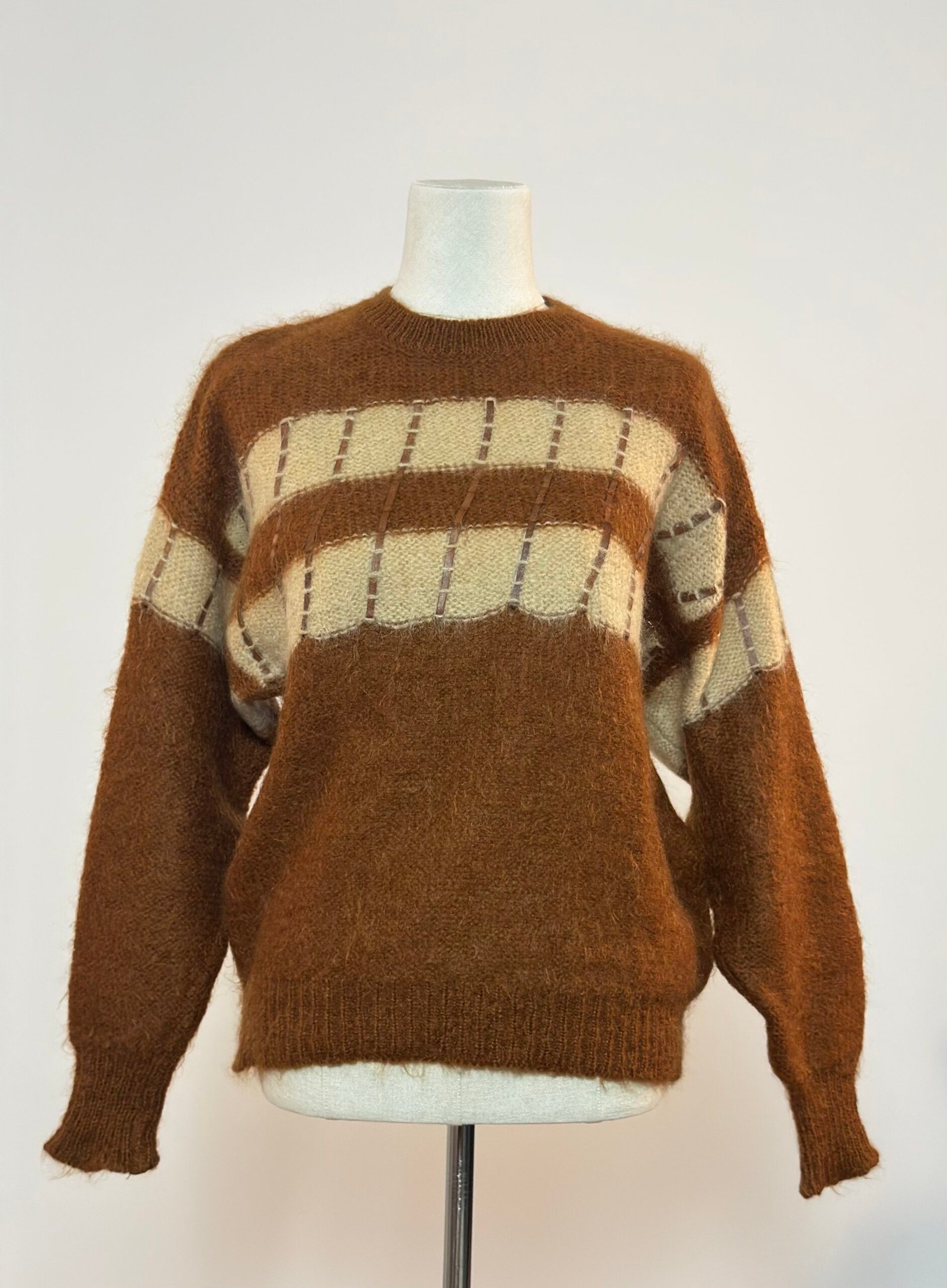 Jersey mohair marrón