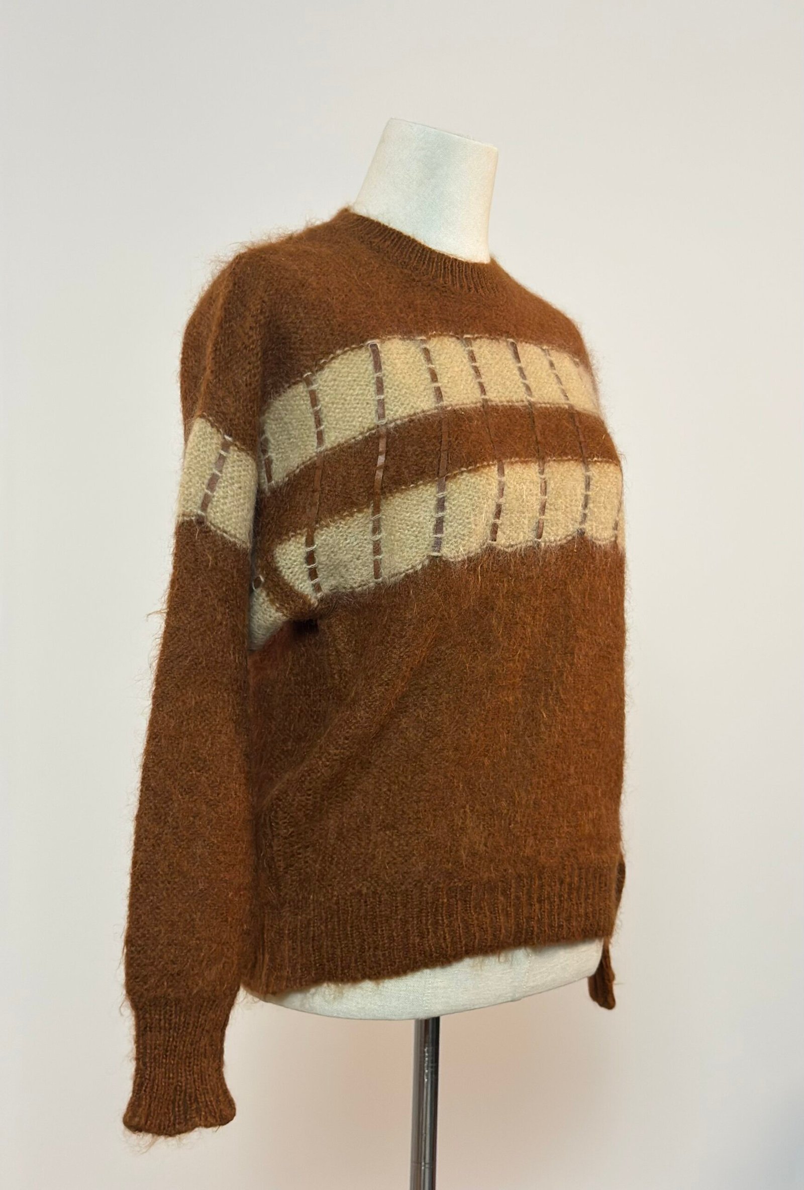 Jersey mohair marrón - Imagen 3