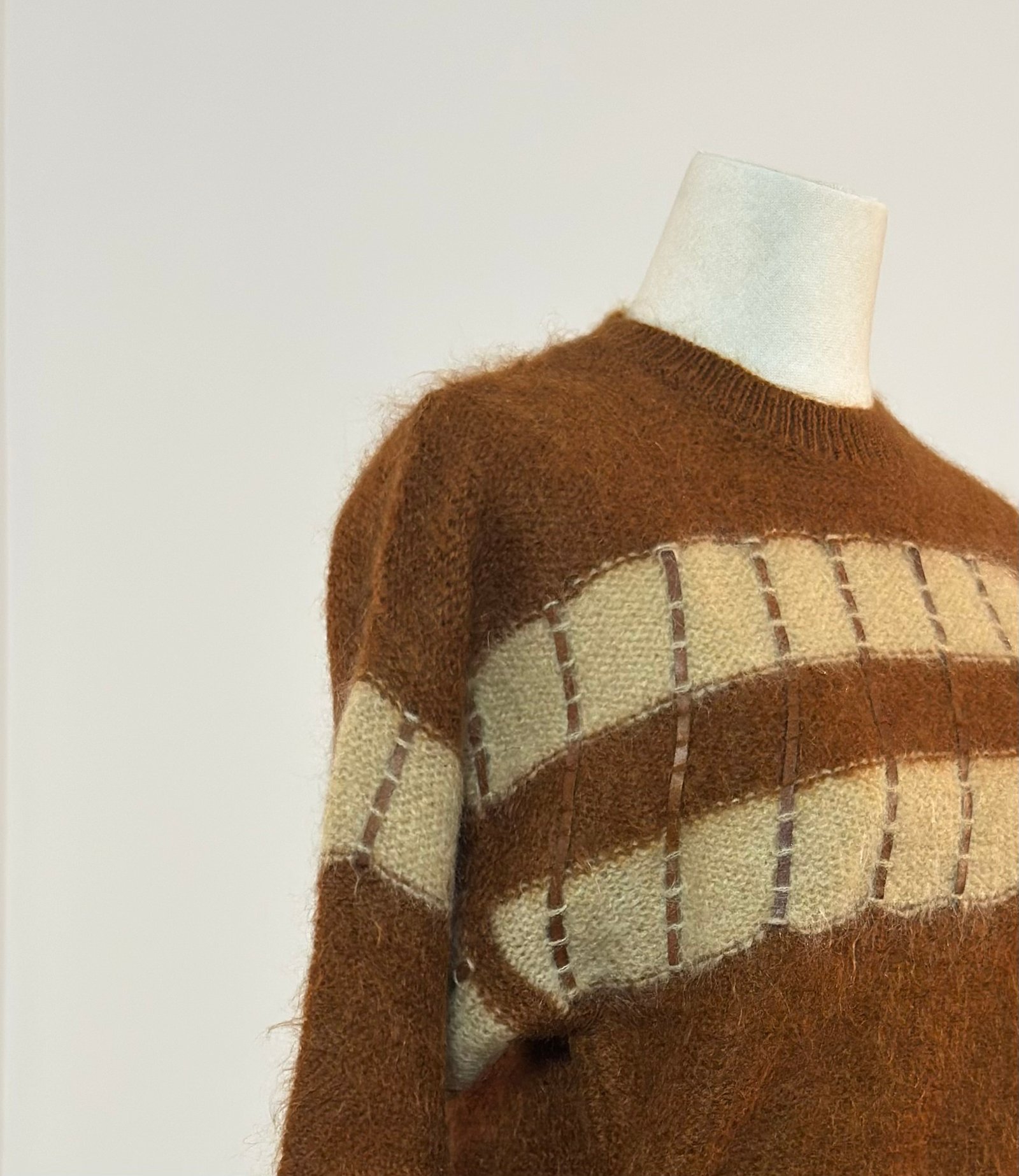 Jersey mohair marrón - Imagen 4