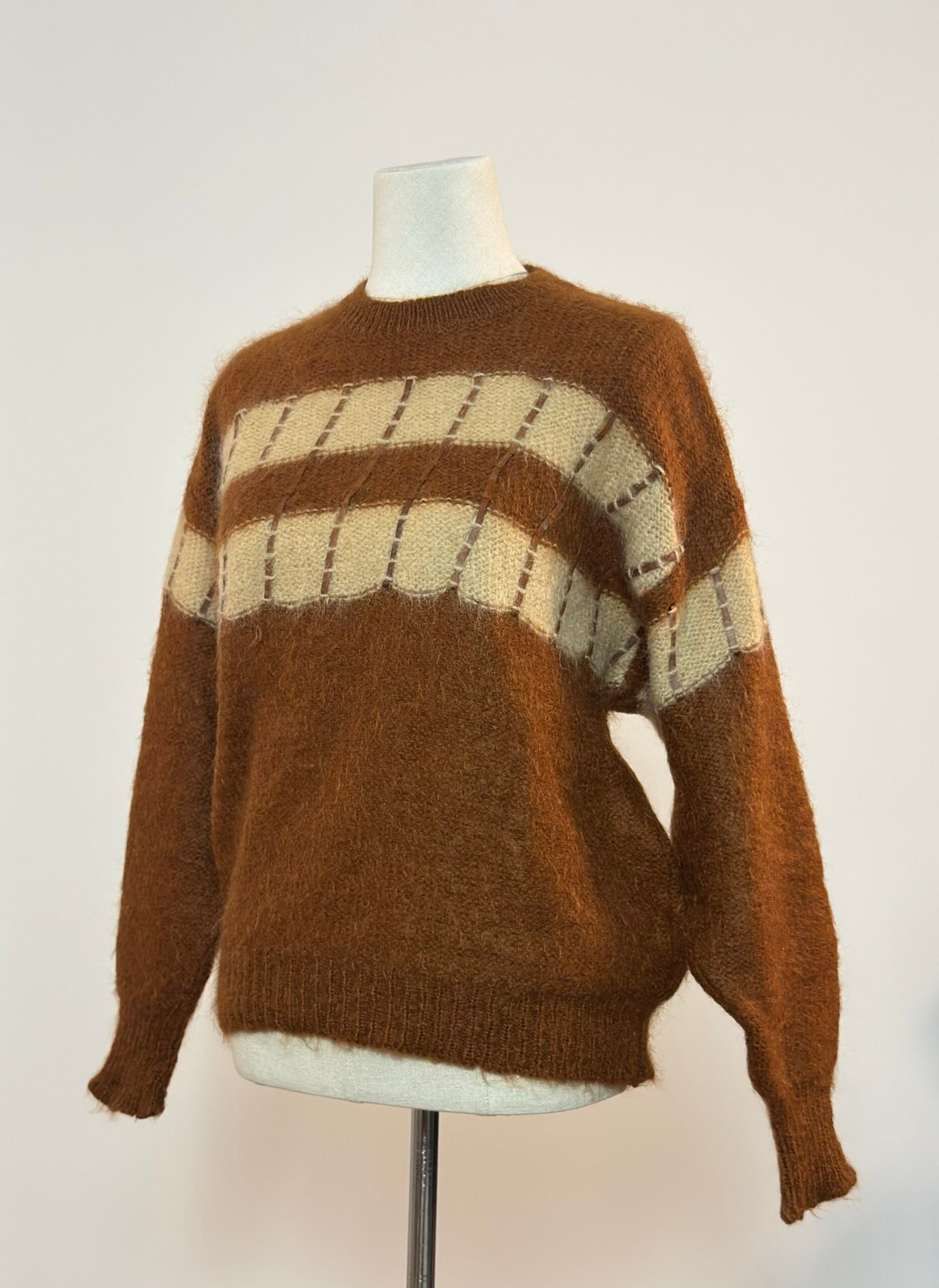 Jersey mohair marrón - Imagen 5