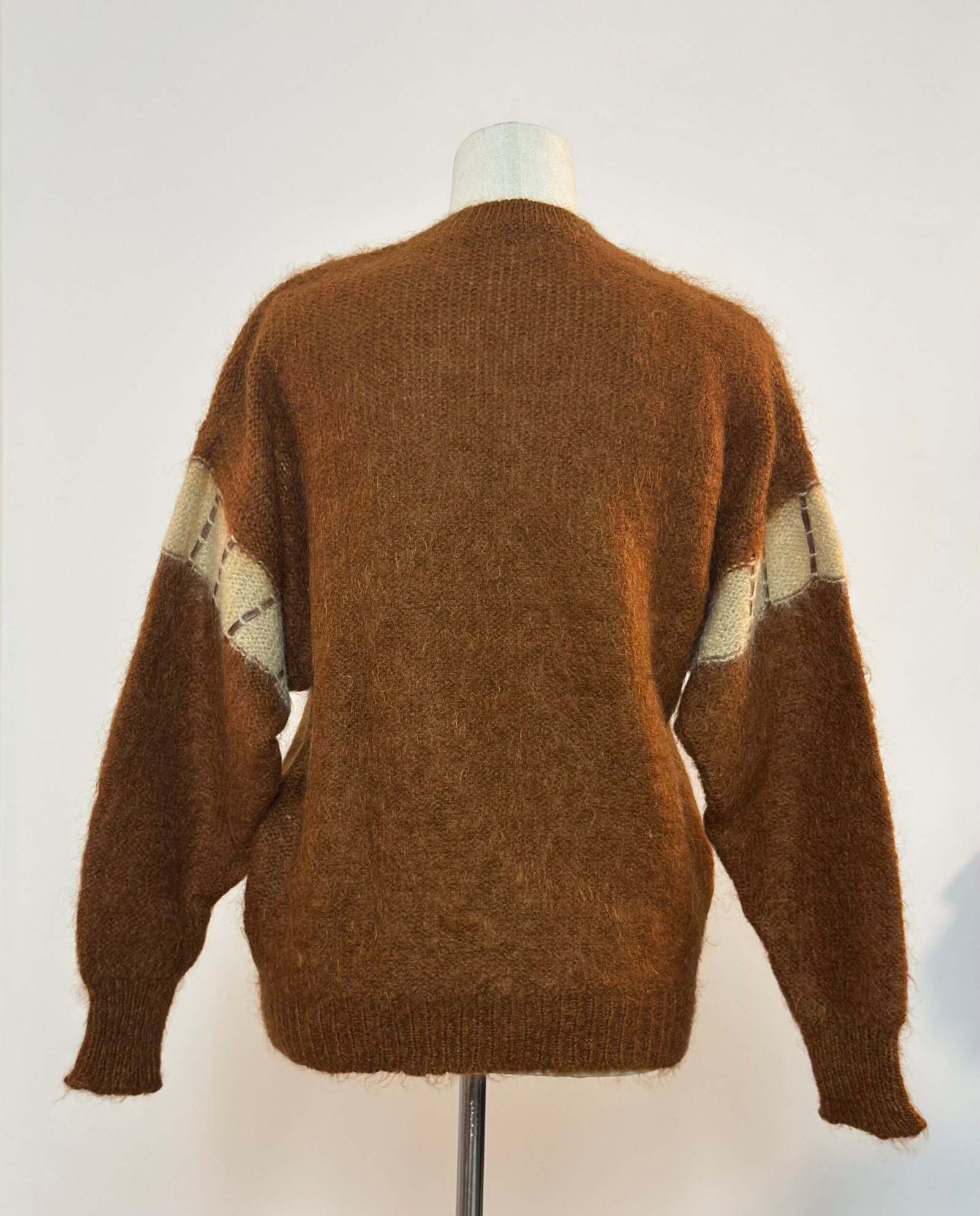 Jersey mohair marrón - Imagen 6