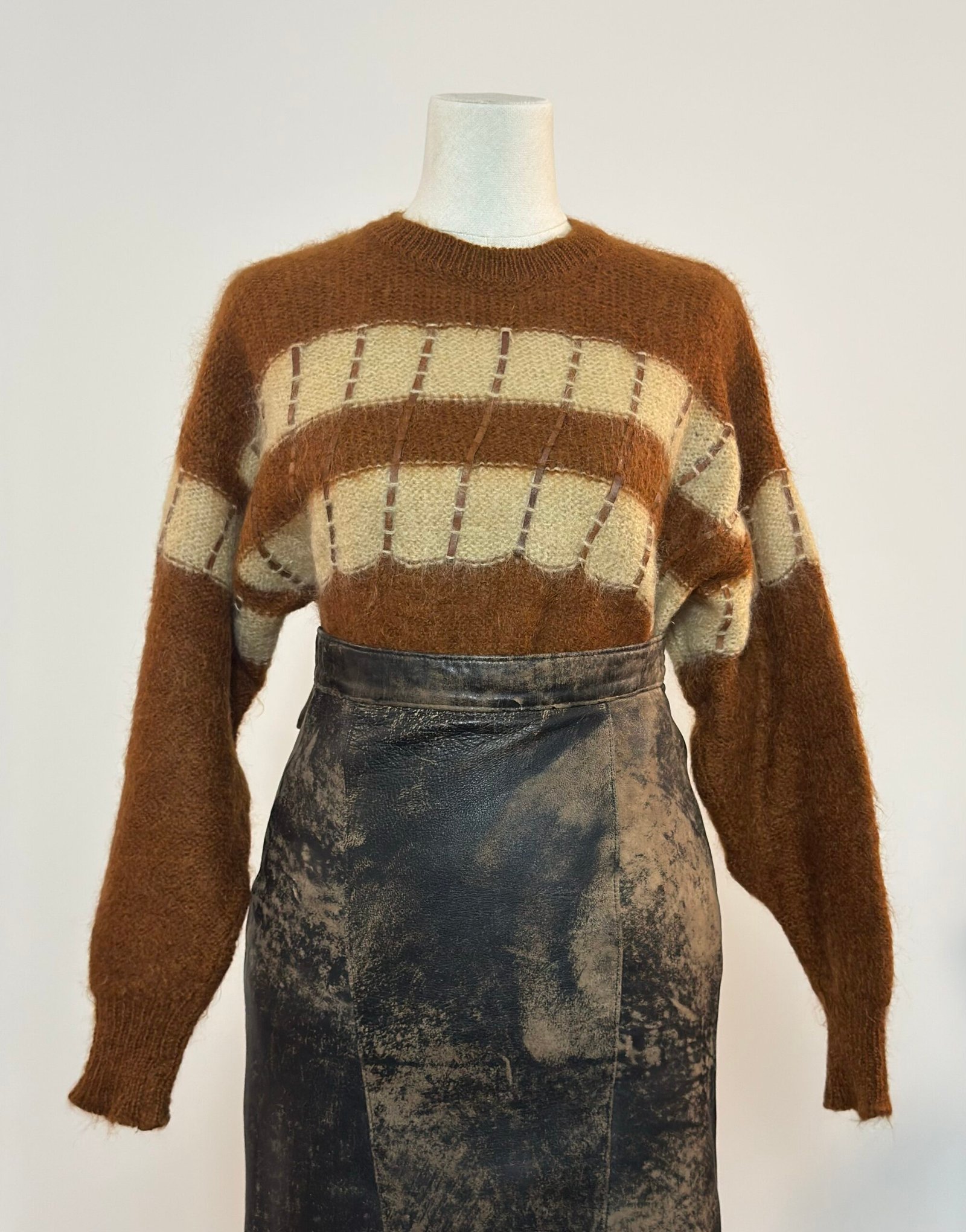 Jersey mohair marrón - Imagen 7