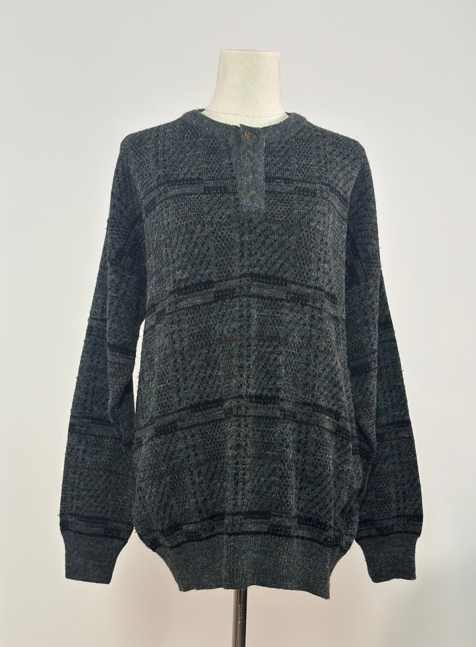 Jersey amplio gris oscuro