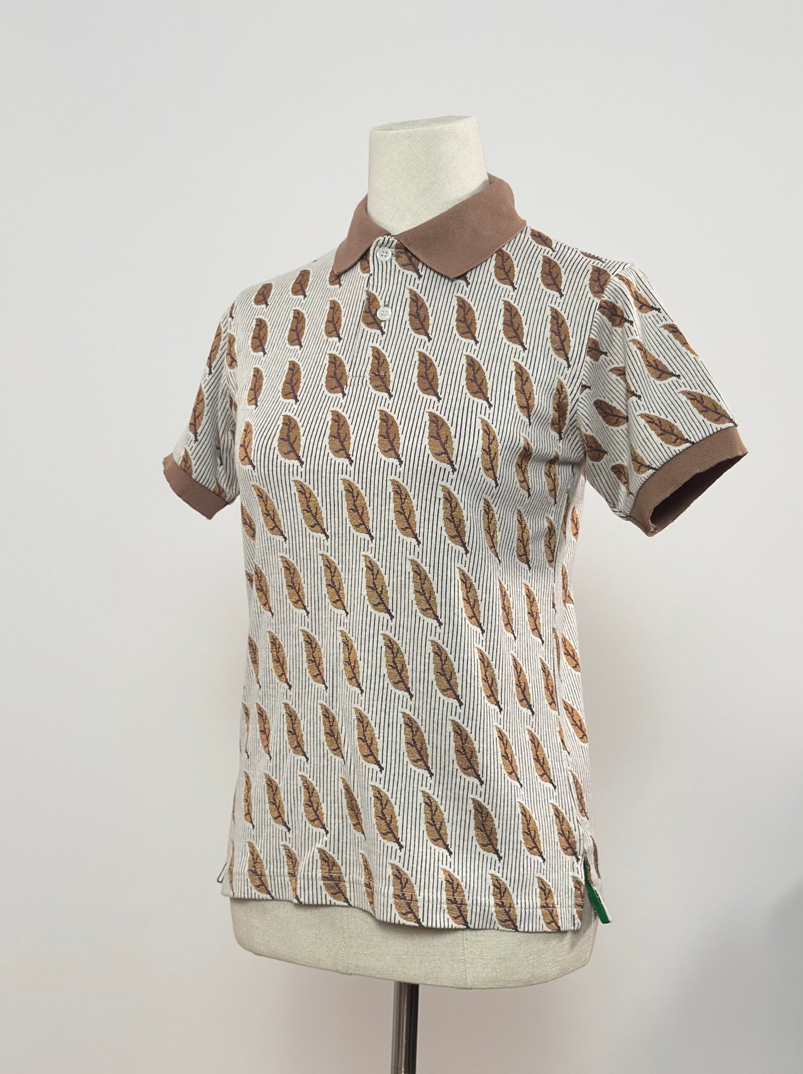 Polo de manga corta beige