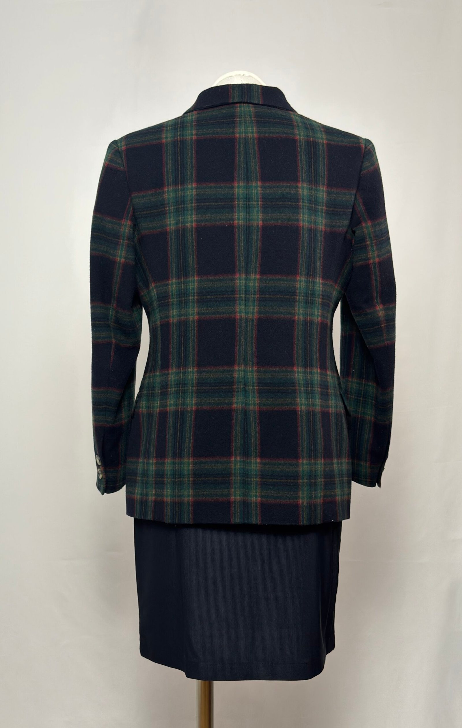 Blazer azul marino tipo tartán - Imagen 5