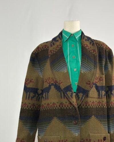 Blazer con estampado tipo navajo
