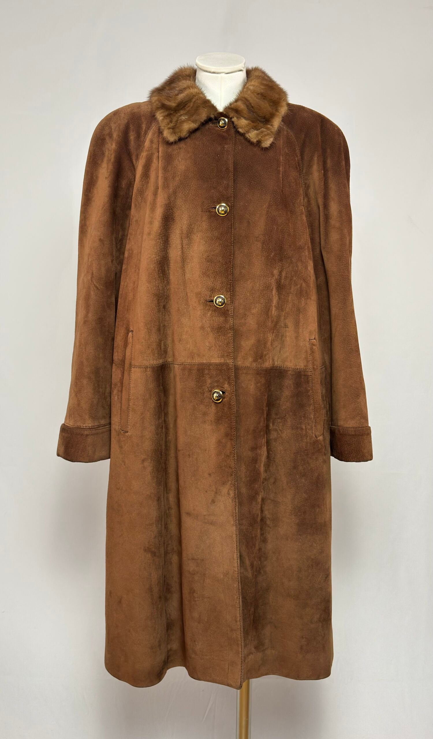 Abrigo tipo shearling de piel vuelta - Imagen 2