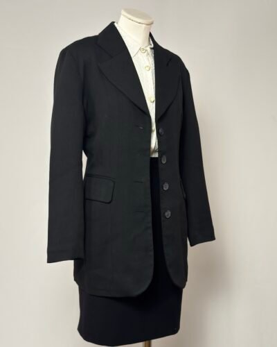 Blazer de punto negro