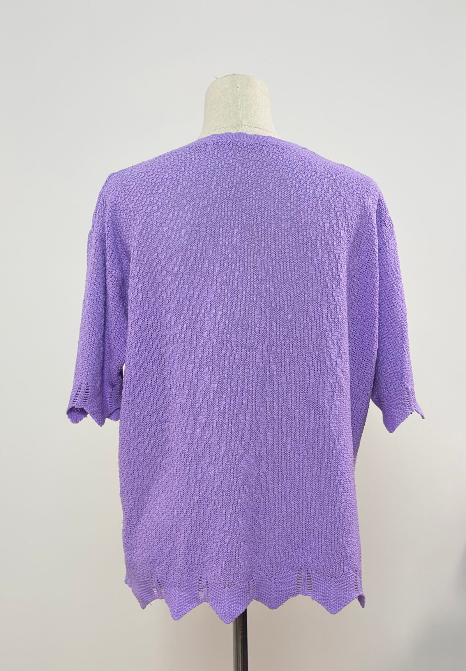 Top punto canalé lila - Imagen 5