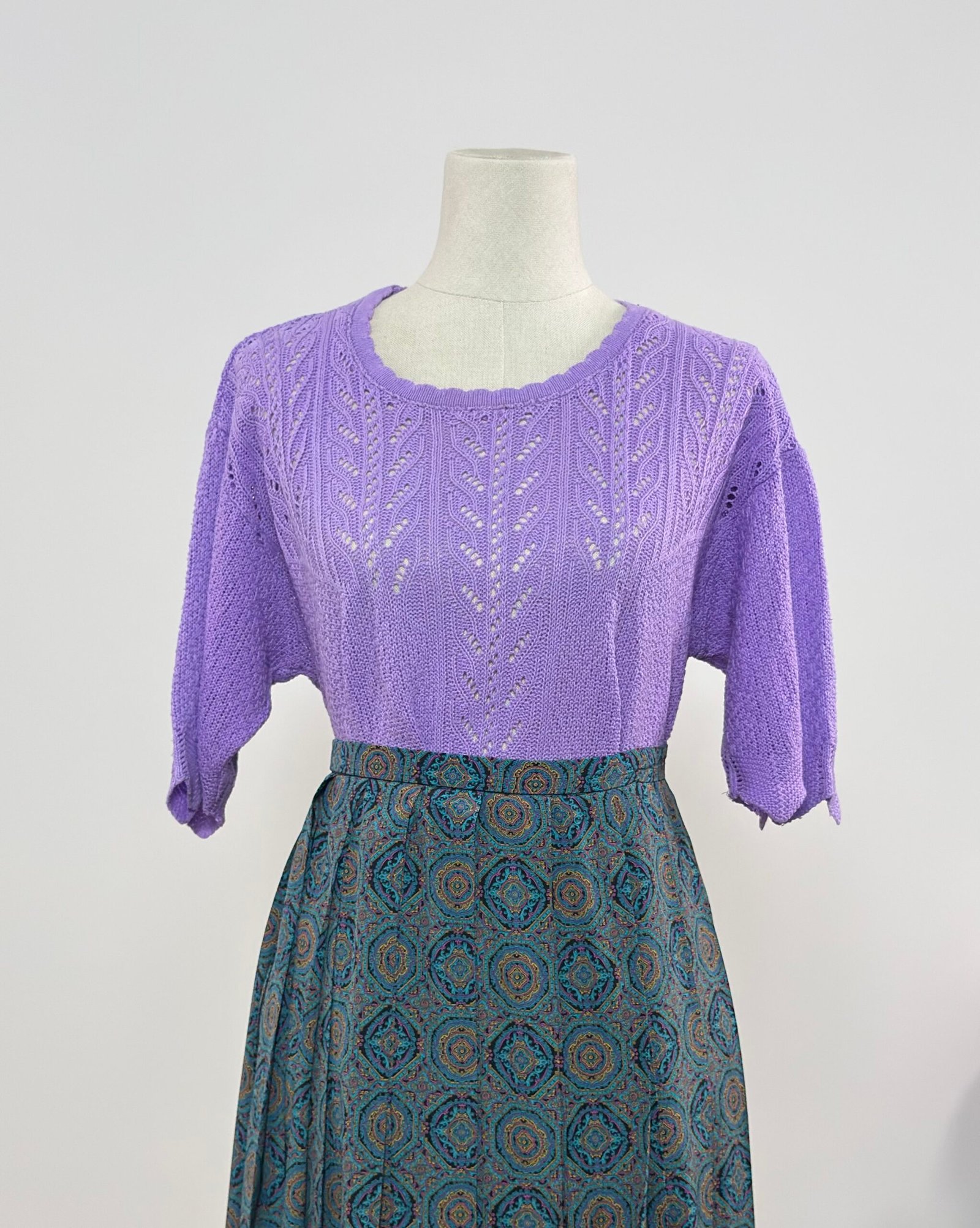 Top punto canalé lila - Imagen 4