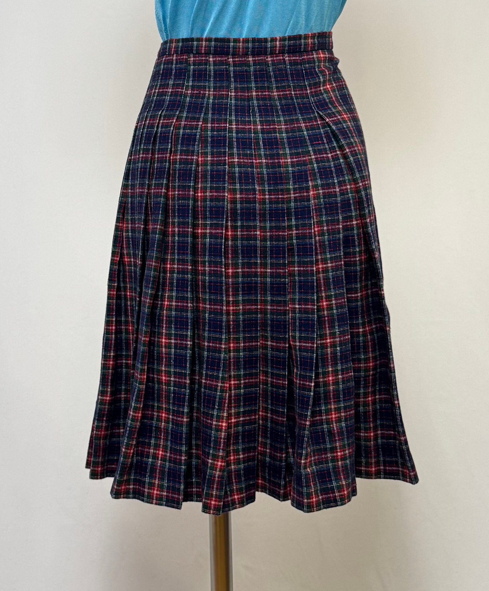 Falda tartán azul y roja - Imagen 5