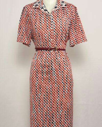 Vestido estampado zigzag