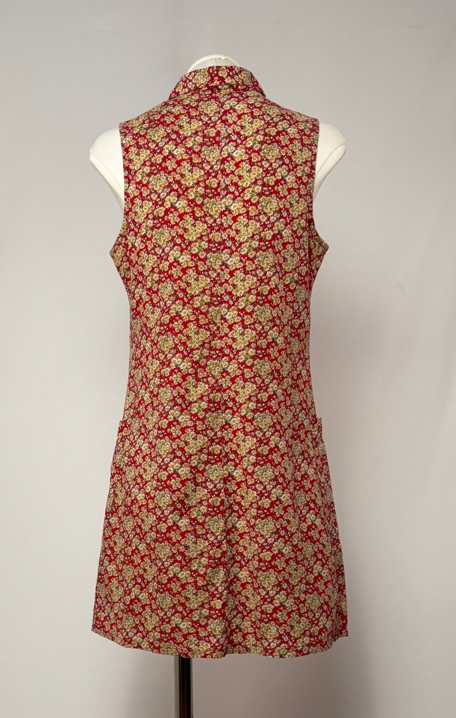 Mini vestido camisero rojo - Imagen 5