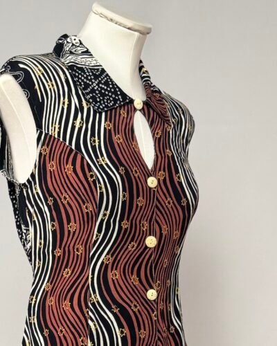 Vestido años 90 multi estampado