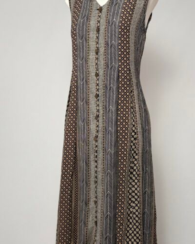 Vestido escote en uve multi estampado
