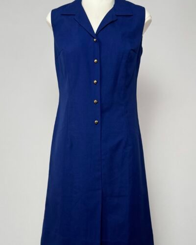 Vestido camisero azul azafata
