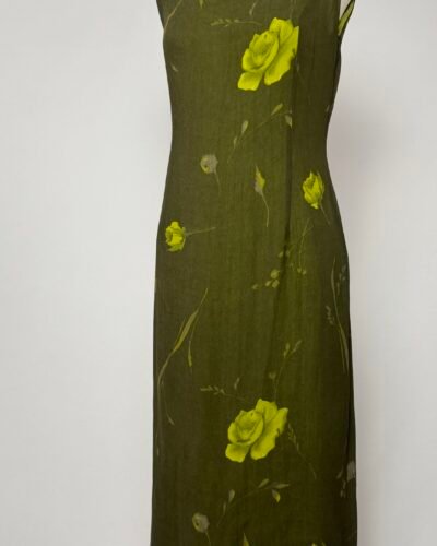 Vestido mido verde caqui
