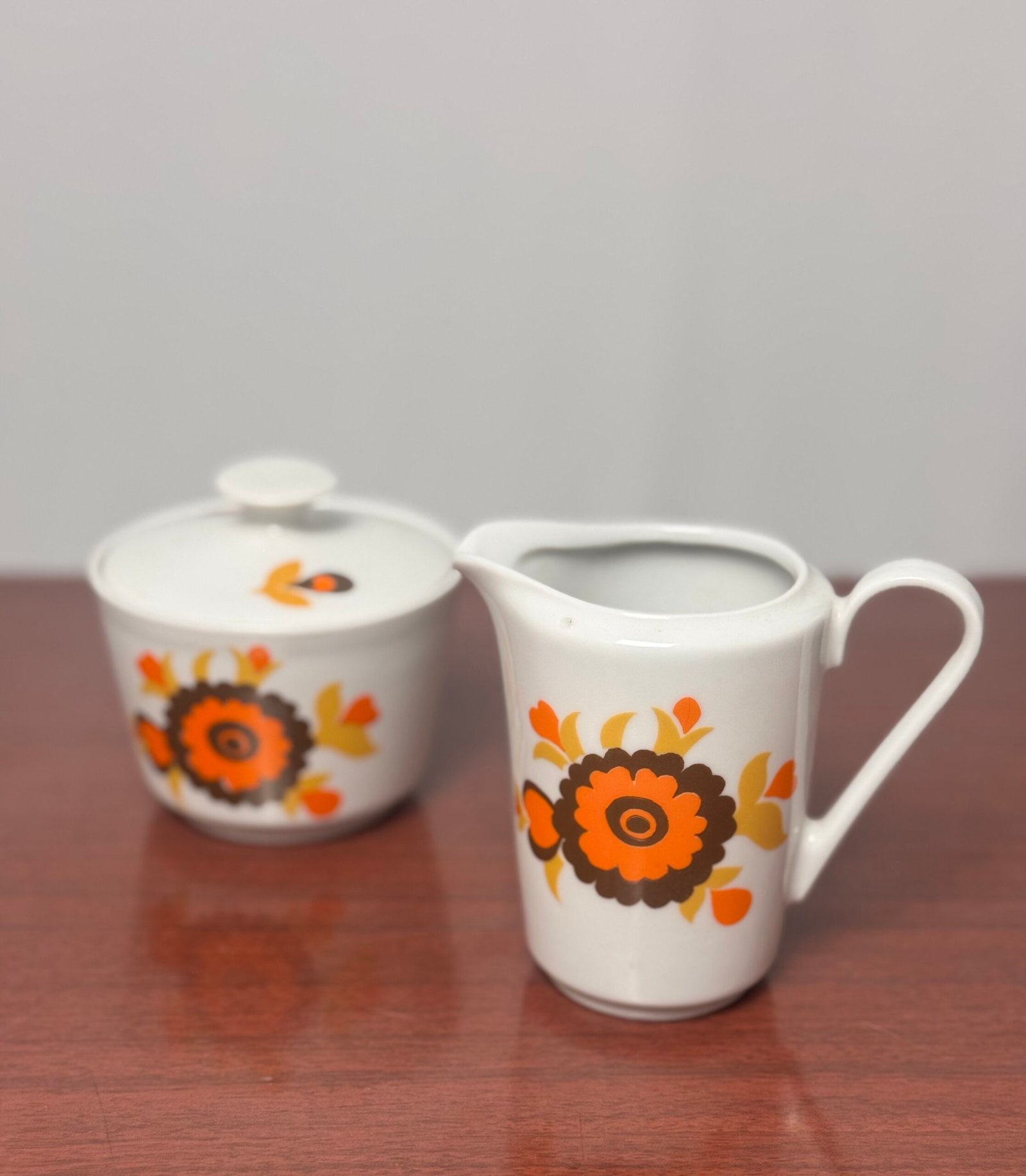 Set jarra y azucarero de porcelana alemana - Imagen 2