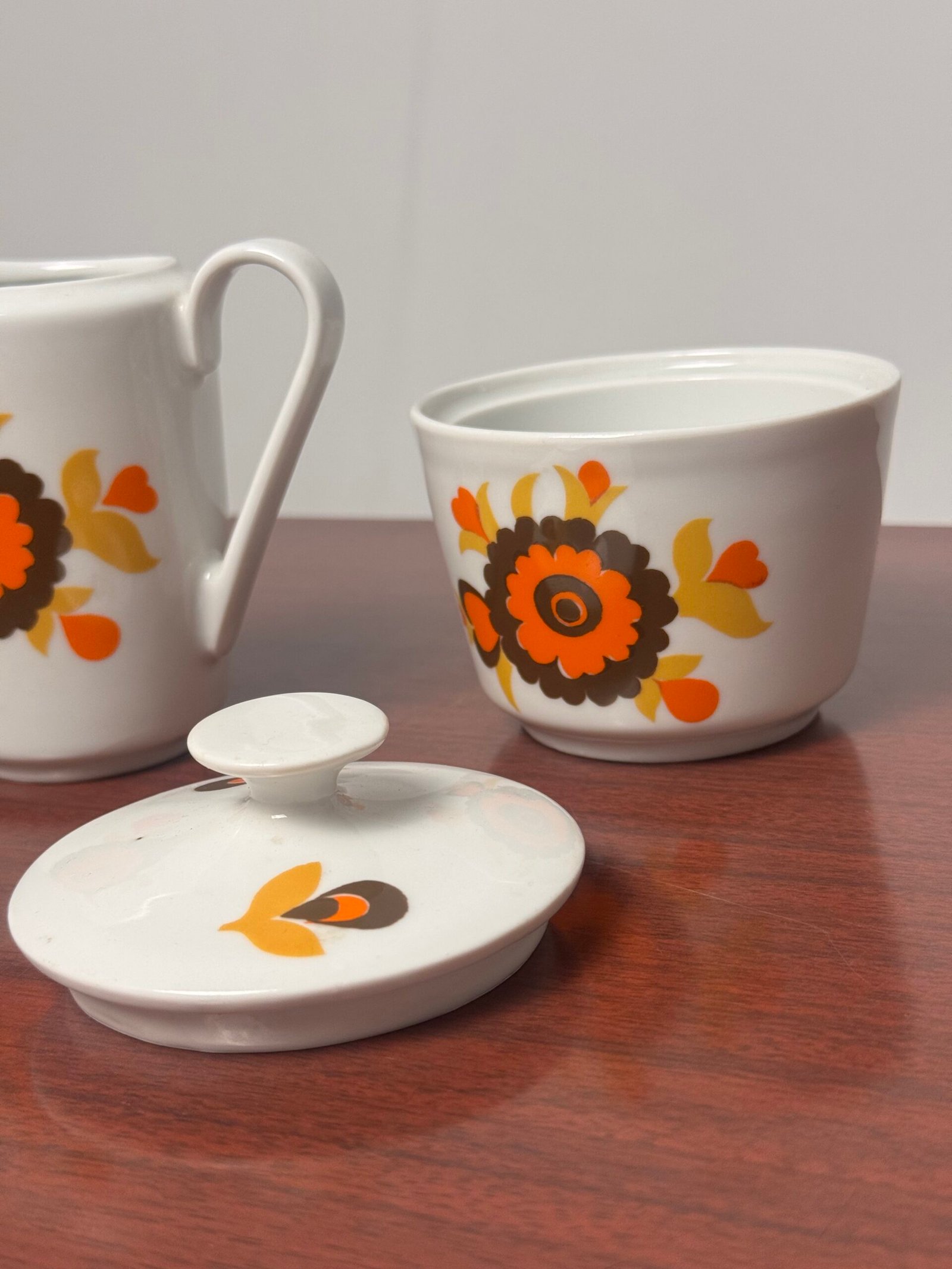 Set jarra y azucarero de porcelana alemana - Imagen 8