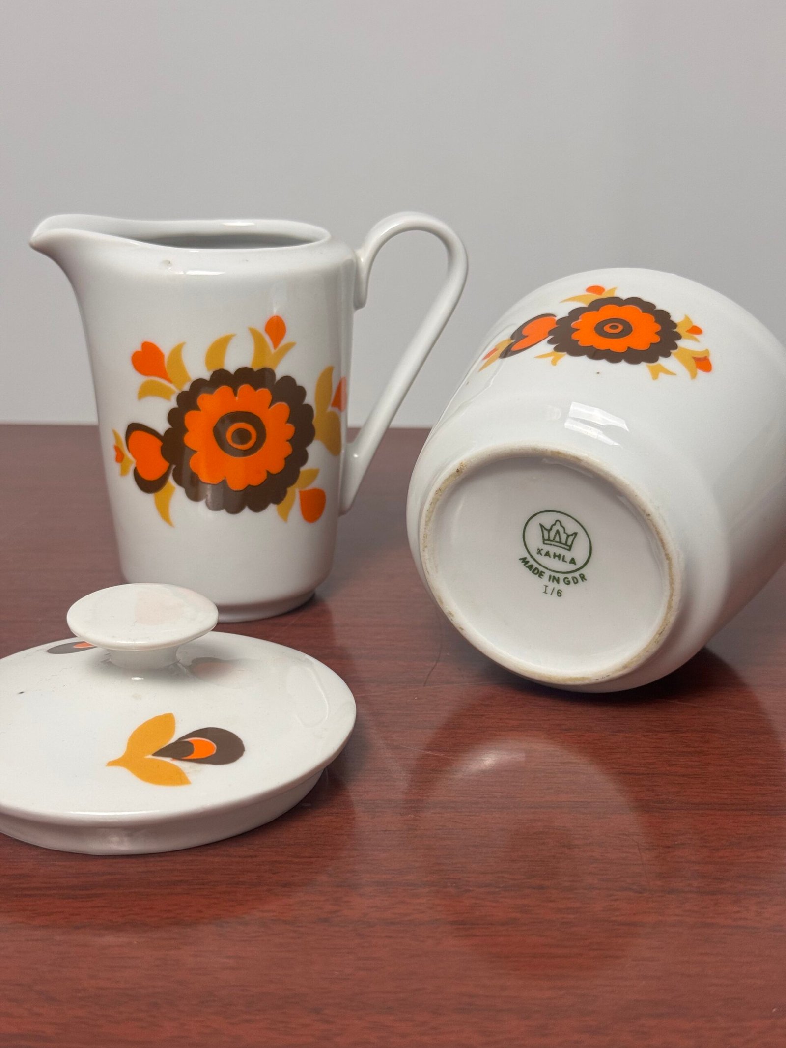 Set jarra y azucarero de porcelana alemana