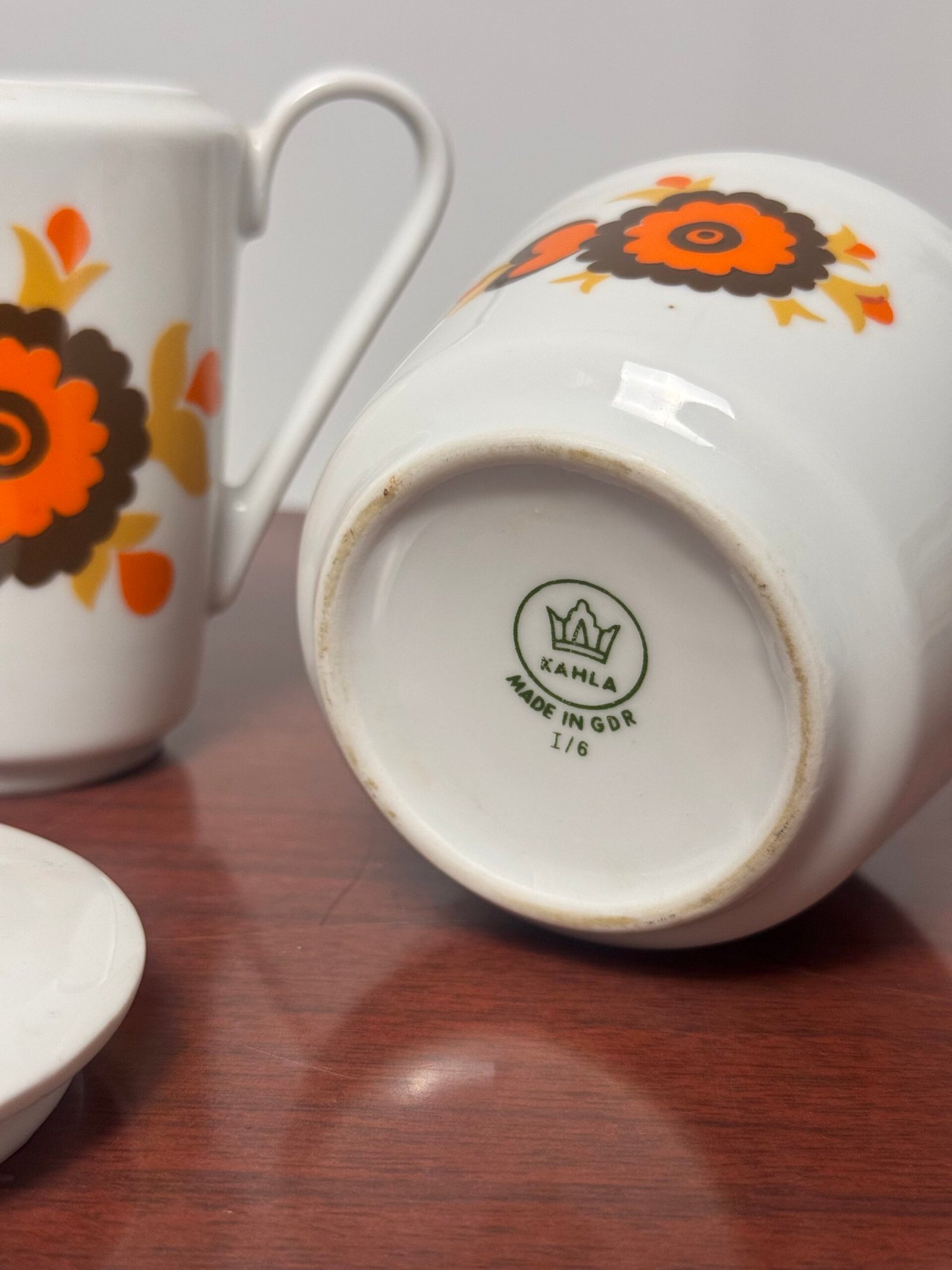 Set jarra y azucarero de porcelana alemana - Imagen 10