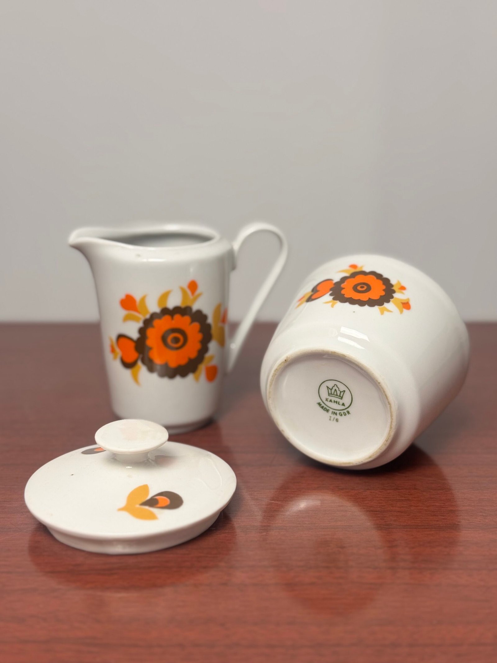 Set jarra y azucarero de porcelana alemana - Imagen 11